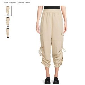 BCBGMaxAzria Drawstring Crop Cargo Pants